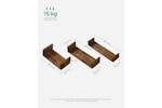 Songmics Lws066t01 - Wall Shelf Songmics Lws066t01 - Wall Shelf
