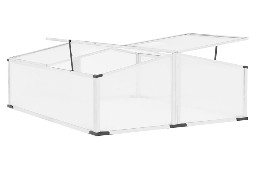 Outsunny Polycarbonate Greenhouse | Silver Outsunny Polycarbonate Greenhouse | Silver