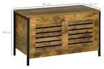 Homcom Industrial Storage Bench | Rustic Brown Homcom Industrial Storage Bench | Rustic Brown