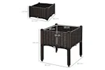 Outsunny Outdoor Garden Planter Box | Brown | Set of 2 Outsunny Outdoor Garden Planter Box | Brown | Set of 2
