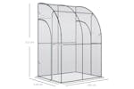 Outsunny Outdoor Tunnel Greenhouse With Zippered Roll Up Door PVC Cover | Clear/Green Outsunny Outdoor Tunnel Greenhouse With Zippered Roll Up Door PVC Cover | Clear/Green