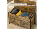 Homcom Industrial Storage Bench | Rustic Brown Homcom Industrial Storage Bench | Rustic Brown