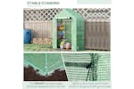 Outsunny Outdoor Walk in Greenhouse | Green Outsunny Outdoor Walk in Greenhouse | Green