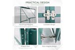 Outsunny Outdoor Greenhouse Plant Garden | Transparent/Green Outsunny Outdoor Greenhouse Plant Garden | Transparent/Green
