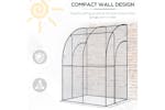 Outsunny Outdoor Tunnel Greenhouse With Zippered Roll Up Door PVC Cover | Clear/Green Outsunny Outdoor Tunnel Greenhouse With Zippered Roll Up Door PVC Cover | Clear/Green