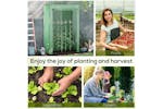 Outsunny Greenhouse Cover with Zipper Roll-Up Door | Green Outsunny Greenhouse Cover with Zipper Roll-Up Door | Green