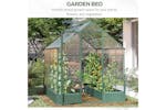 Outsunny Outdoor Walk-in Greenhouse | Transparent/Green Outsunny Outdoor Walk-in Greenhouse | Transparent/Green