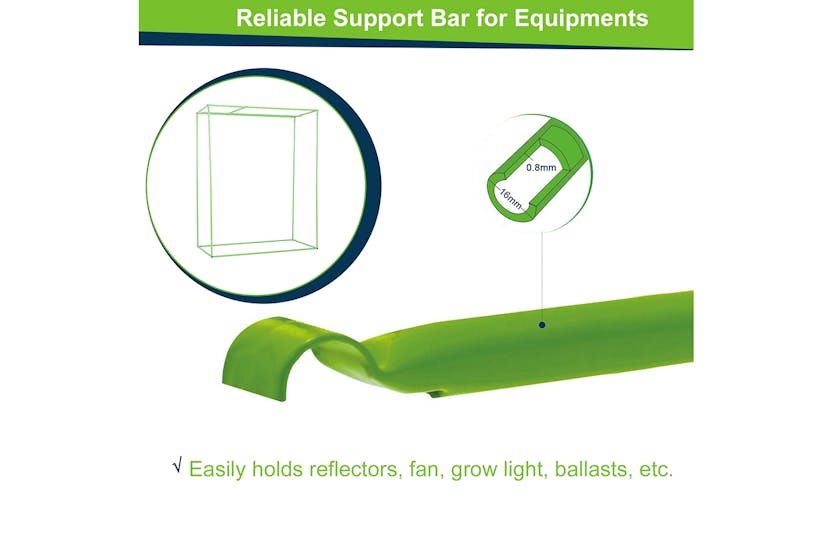 Outsunny Indoor Plant Grow Tent Canopy | Black/Green Outsunny Indoor Plant Grow Tent Canopy | Black/Green