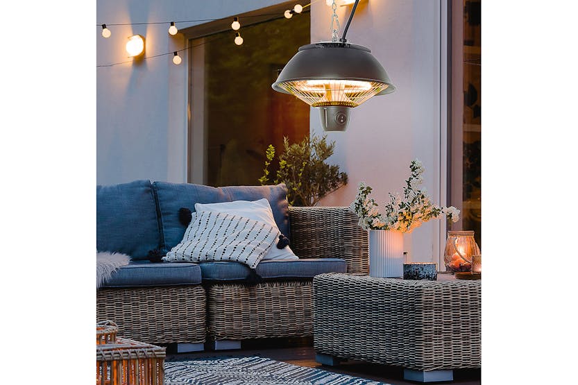 Outsunny 600W Patio Ceiling Electric Heater | Black Outsunny 600W Patio Ceiling Electric Heater | Black