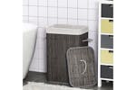 Homcom Bamboo Laundry Hamper with Lid | Grey Homcom Bamboo Laundry Hamper with Lid | Grey