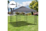 Outsunny Gazebo Top Cover Double Tier Canopy Replacement Pavilion Roof | Deep Grey Outsunny Gazebo Top Cover Double Tier Canopy Replacement Pavilion Roof | Deep Grey