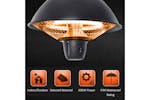 Outsunny 600W Patio Ceiling Electric Heater | Black Outsunny 600W Patio Ceiling Electric Heater | Black