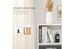 Homcom 3 Tier Bookcase with Doors | White Homcom 3 Tier Bookcase with Doors | White