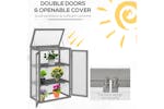 Outsunny 3-Tier Outdoor Garden Wooden Greenhouse | Dark Grey Outsunny 3-Tier Outdoor Garden Wooden Greenhouse | Dark Grey