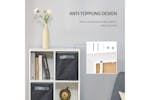 Homcom Modern Bookcase With 6 Cubes | White/Grey Homcom Modern Bookcase With 6 Cubes | White/Grey
