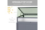 Outsunny Wood Cold Frame Greenhouse | Grey Outsunny Wood Cold Frame Greenhouse | Grey