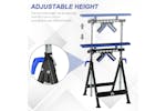 Homcom Multi-Function Workbench Ball Support Stand Roller Trestle | Blue/Black Homcom Multi-Function Workbench Ball Support Stand Roller Trestle | Blue/Black