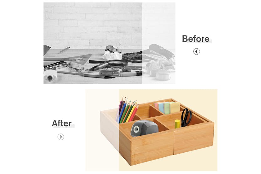 Homcom Expandable Drawer Inserts Wooden Storage Holder Kitchen | Bamboo Homcom Expandable Drawer Inserts Wooden Storage Holder Kitchen | Bamboo