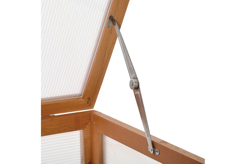 Outsunny 3-Tier Outdoor Garden Wooden Greenhouse | Natural Outsunny 3-Tier Outdoor Garden Wooden Greenhouse | Natural