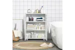 Kleankin Modern Freestanding Bathroom Floor Cabinet | White Kleankin Modern Freestanding Bathroom Floor Cabinet | White