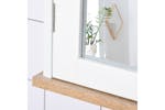 Kleankin Wall Mounted Bathroom Mirror Cabinet | White/Wood Grain Kleankin Wall Mounted Bathroom Mirror Cabinet | White/Wood Grain