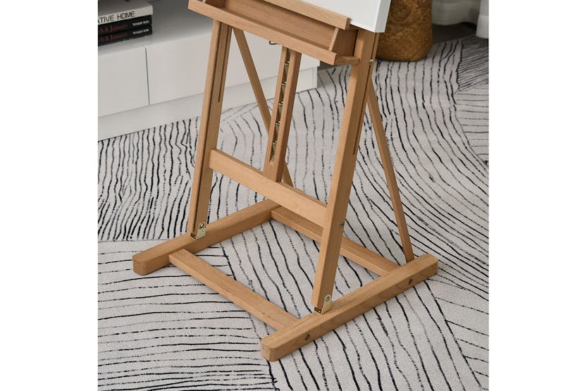 Vinsetto Art Studio Easel with Canvas Holder Pencil Case | Natural Vinsetto Art Studio Easel with Canvas Holder Pencil Case | Natural