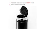 Homcom Stainless Steel Sensor Trash Can W/ Bucket | Black Homcom Stainless Steel Sensor Trash Can W/ Bucket | Black