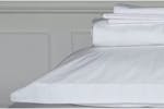 The Linen Room | 500 Thread Count Cotton Percale Extra Deep Fitted Sheet | White | Single The Linen Room | 500 Thread Count Cotton Percale Extra Deep Fitted Sheet | White | Single
