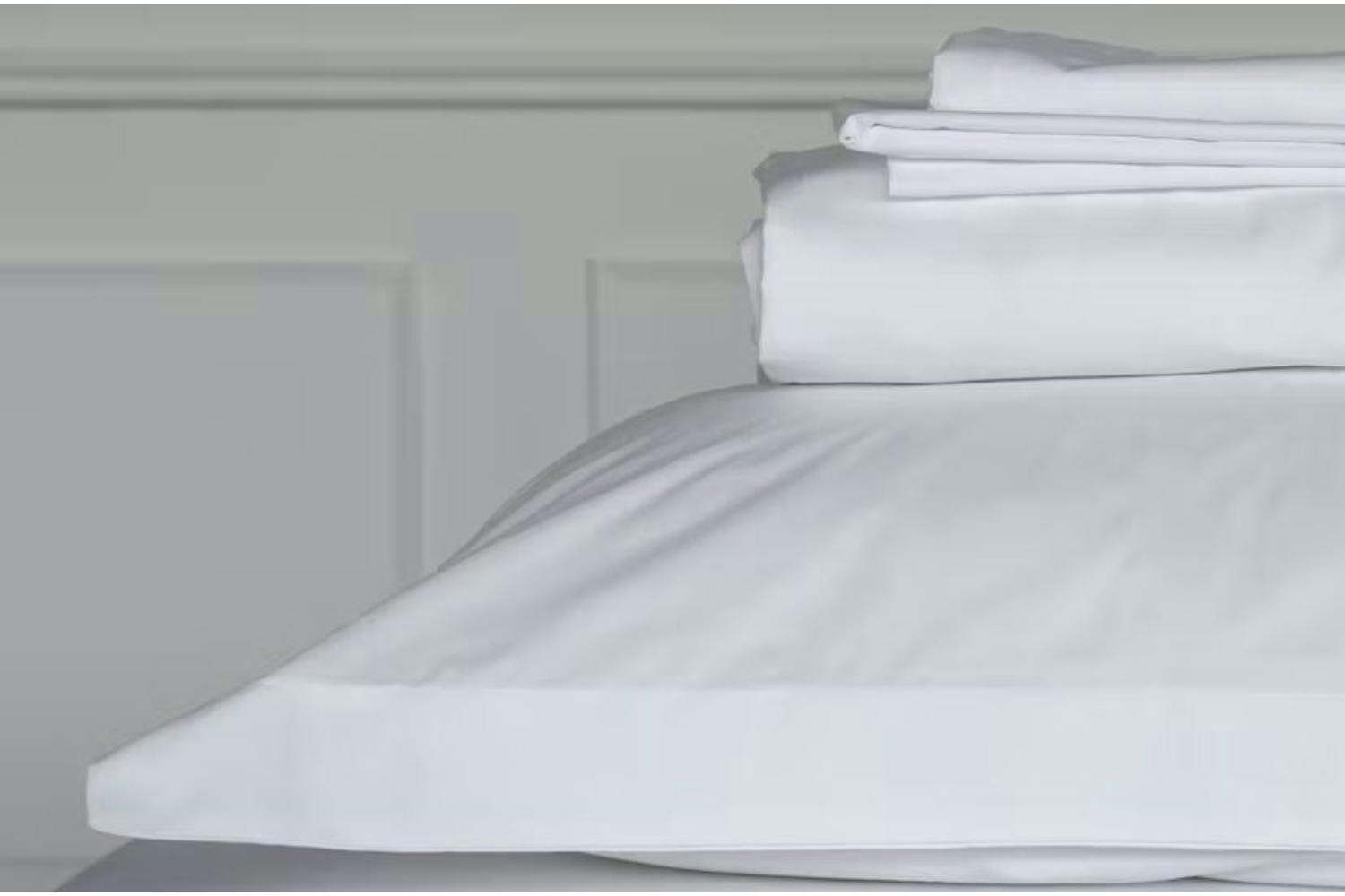 The Linen Room | 500tc Cotton Percale | Flat Sheet | King