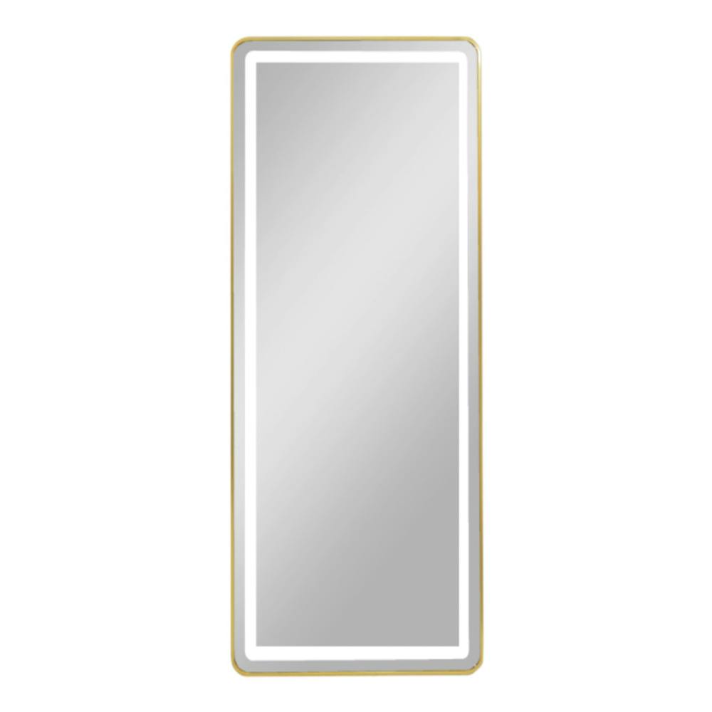 Modena LED Cheval Rectangular Mirror | Gold | 170 x 70 cm