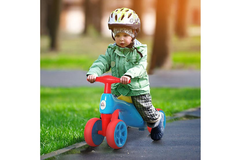 Homcom Toddler Walker Balance Ride-on Toy with Rubber Wheels | Multi Homcom Toddler Walker Balance Ride-on Toy with Rubber Wheels | Multi