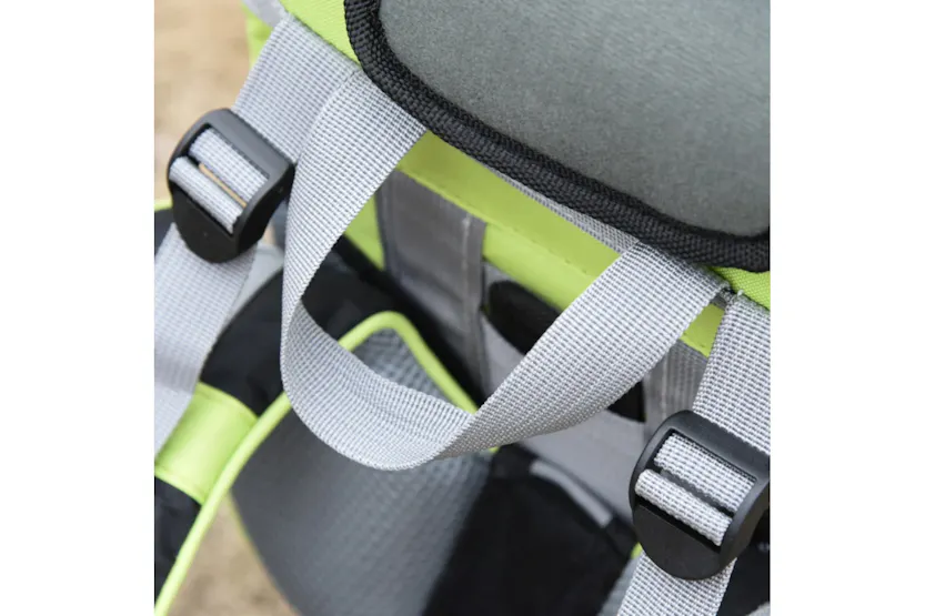 Homcom Hikers Ergonomic Baby Backpack with Rain Cover | Green/Black Homcom Hikers Ergonomic Baby Backpack with Rain Cover | Green/Black