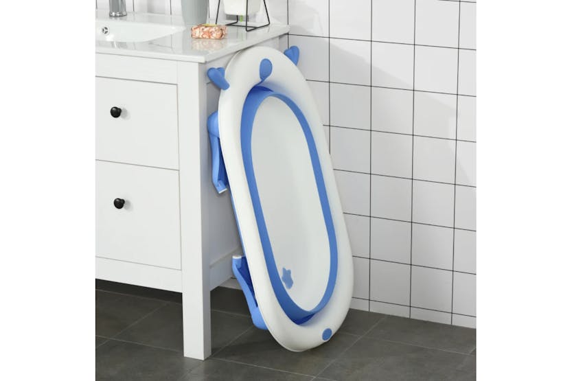 Homcom Foldable Baby Bath Tub | Blue Homcom Foldable Baby Bath Tub | Blue