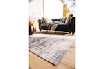 Louis De Poortere | Griff Jersey Stone Eco Indoor Rug | Grey/Black | 170 x 240 cm Louis De Poortere | Griff Jersey Stone Eco Indoor Rug | Grey/Black | 170 x 240 cm