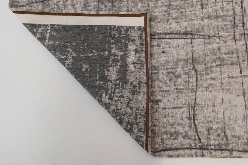 Louis De Poortere | Griff Jersey Stone Eco Indoor Rug | Grey/Black | 200 x 280 cm Louis De Poortere | Griff Jersey Stone Eco Indoor Rug | Grey/Black | 200 x 280 cm