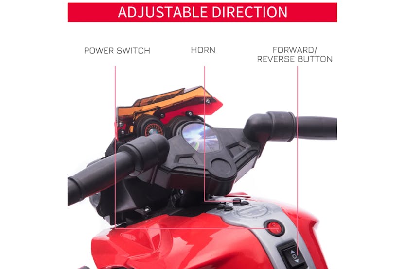 Homcom Childs Electric Motorbike | Red/Black Homcom Childs Electric Motorbike | Red/Black