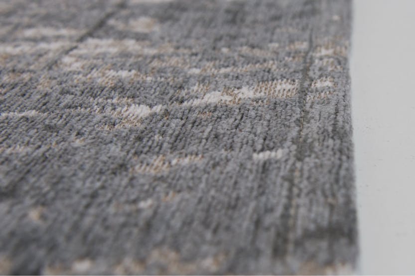 Louis De Poortere | Griff Jersey Stone Eco Indoor Rug | Grey/Black | 140 x 200 cm Louis De Poortere | Griff Jersey Stone Eco Indoor Rug | Grey/Black | 140 x 200 cm