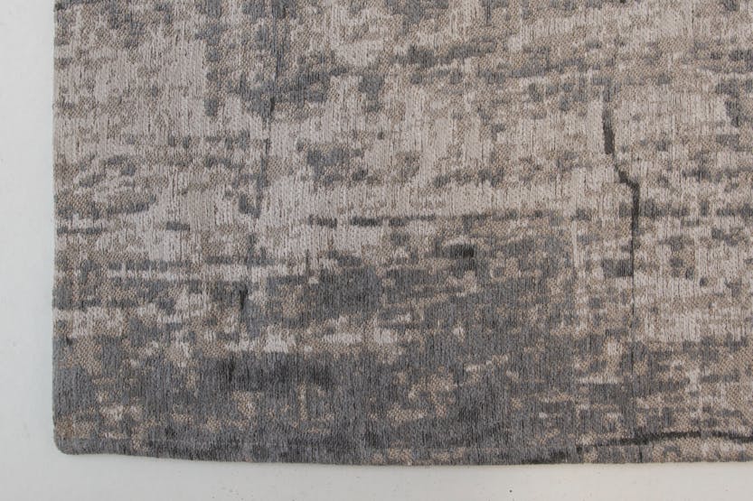 Louis De Poortere | Griff Jersey Stone Eco Indoor Rug | Grey/Black | 140 x 200 cm Louis De Poortere | Griff Jersey Stone Eco Indoor Rug | Grey/Black | 140 x 200 cm