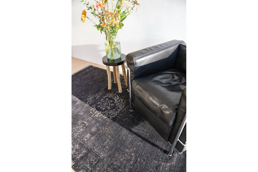 Louis De Poortere | Medallion | Indoor Eco Rug | Black | 170 x 240 cm Louis De Poortere | Medallion | Indoor Eco Rug | Black | 170 x 240 cm
