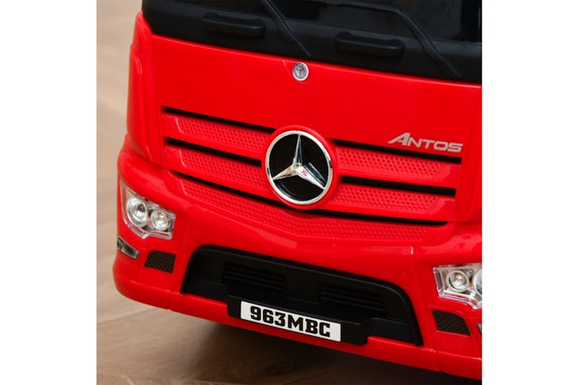 Homcom 3-in-1 Ride on Car Kids Mercedes Truck Storage | Red/Black Homcom 3-in-1 Ride on Car Kids Mercedes Truck Storage | Red/Black
