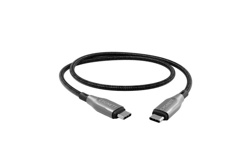 Cygnett Armoured USB-C to USB-C Cable | 1m | Black Cygnett Armoured USB-C to USB-C Cable | 1m | Black