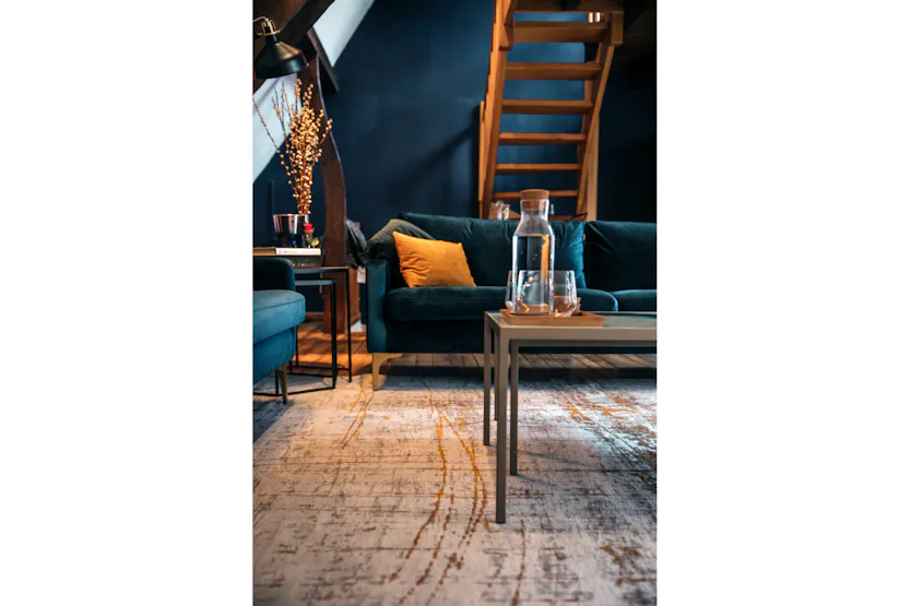 Louis De Poortere | Griff Columbus Gold Eco Rug | Multicolour | 140 x 200 cm Louis De Poortere | Griff Columbus Gold Eco Rug | Multicolour | 140 x 200 cm