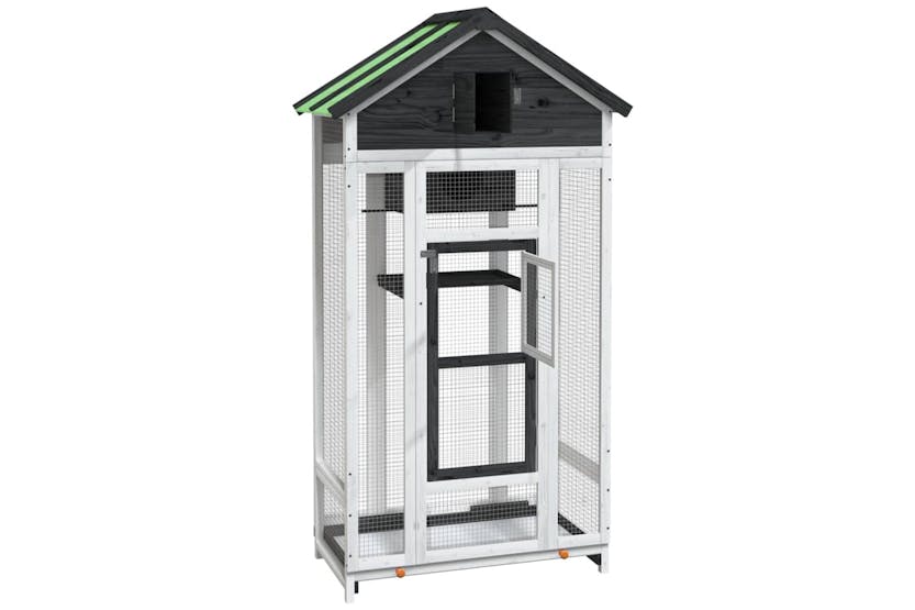 vidaXL 172253 Bird House Grey 91.5x53x170cm Solid Wood Pine vidaXL 172253 Bird House Grey 91.5x53x170cm Solid Wood Pine