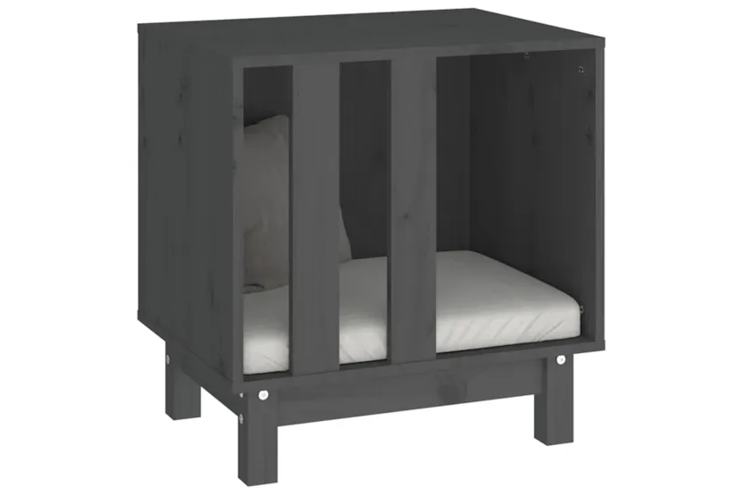 vidaXL 822473 Dog House Grey 50x40x52cm Solid Wood Pine vidaXL 822473 Dog House Grey 50x40x52cm Solid Wood Pine