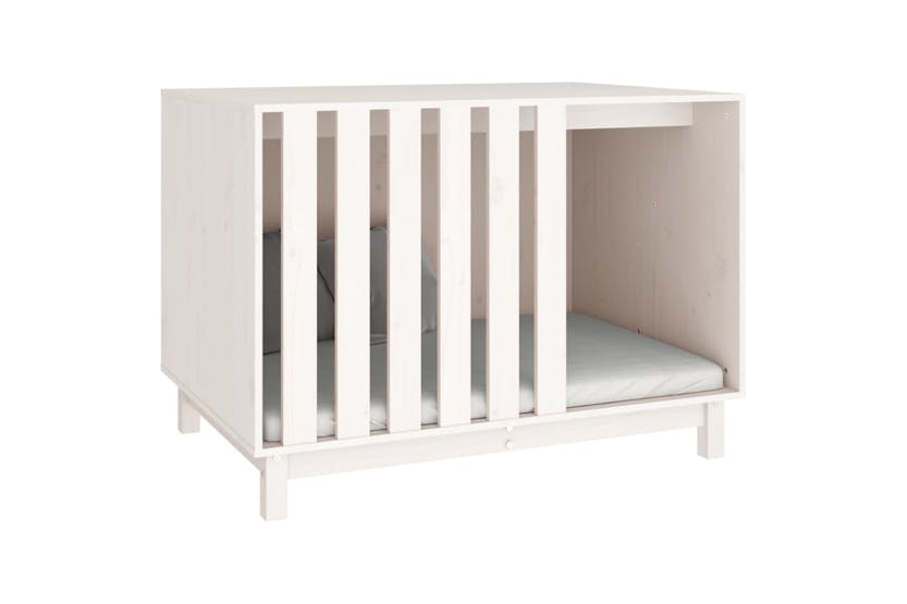 vidaXL 822492 Dog House White 100x70x72cm Solid Wood Pine vidaXL 822492 Dog House White 100x70x72cm Solid Wood Pine