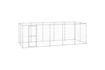vidaXL 3082309 Outdoor Dog Kennel Galvanised Steel 12.1 M2 vidaXL 3082309 Outdoor Dog Kennel Galvanised Steel 12.1 M2