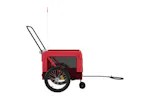 vidaXL 93943 Pet Bike Trailer Red And Black Oxford Fabric And Iron vidaXL 93943 Pet Bike Trailer Red And Black Oxford Fabric And Iron