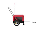 vidaXL 93929 Pet Bike Trailer Red And Black Oxford Fabric And Iron vidaXL 93929 Pet Bike Trailer Red And Black Oxford Fabric And Iron