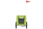 vidaXL 93969 Pet Bike Trailer Green Oxford Fabric And Iron vidaXL 93969 Pet Bike Trailer Green Oxford Fabric And Iron