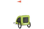 vidaXL 93969 Pet Bike Trailer Green Oxford Fabric And Iron vidaXL 93969 Pet Bike Trailer Green Oxford Fabric And Iron
